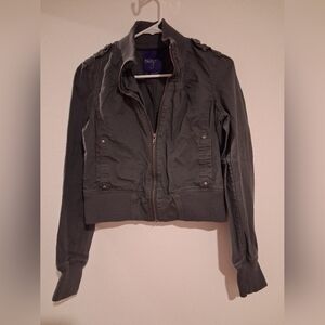 Miley Cyrus & Max Azria Charcoal Utility Jacket
